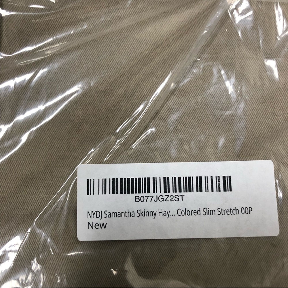 NWT NEW NYDJ Women's Samantha Slim Jeans Hayseed Skinny Stretch Beige Women’s - Picture 3 of 8